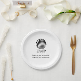 Modern Custom Business Logo Promotional Gift Pappteller