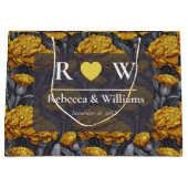 Modern Custom Carnation Charm Summer Wedding Große Geschenktüte (Vorderseite)