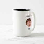 Modern Custom Child Face Großeltern Mama Geburtsta Zweifarbige Tasse (VorderseiteRechts)