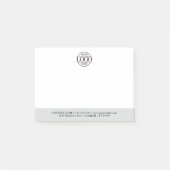 Modern Custom Company Business Logo Promotional Post-it Klebezettel (Vorderseite)