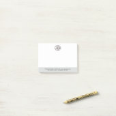 Modern Custom Company Business Logo Promotional Post-it Klebezettel (Auf Schreibtisch)