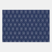 Modern custom company logo business branded geschenkpapier set (Vorderseite 3)