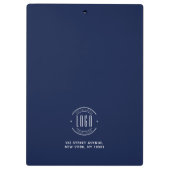 Modern custom company logo business branded klemmbrett (Rückseite)