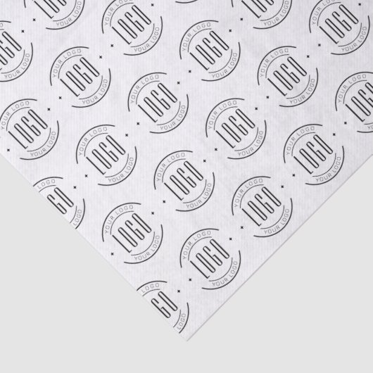 Modern custom company logo business branded seidenpapier (Detail)