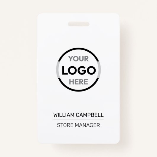 Modern Custom Employee Business Logo-ID Ausweis (Vorderseite)