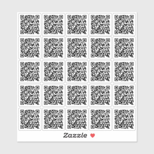 Modern Custom Erstellen Sie Ihren eigenen QR-Code Aufkleber (Blatt)