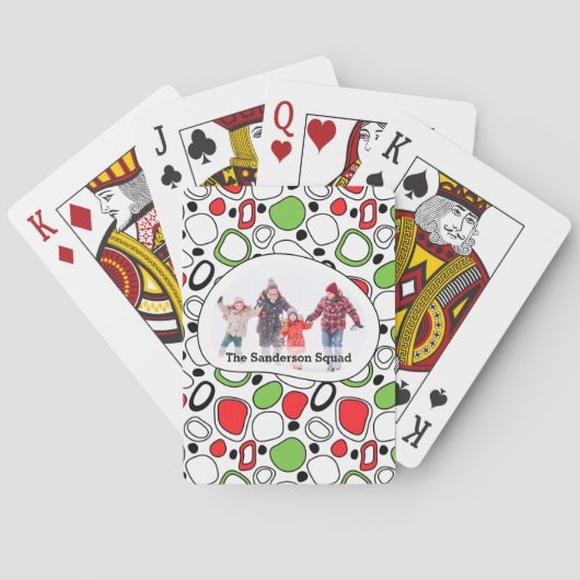 Modern Custom Family Game Night Gift Playing Cards Spielkarten (Rückseite)