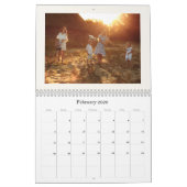 Modern Custom Family Name Photo Calendar 2026 Kalender (Feb 2026)