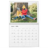 Modern Custom Family Photo Calendar Kalender (Mär 2026)