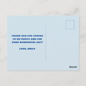 Modern Custom Foto Birthday Vielen Dank Postkarte (Rückseite)