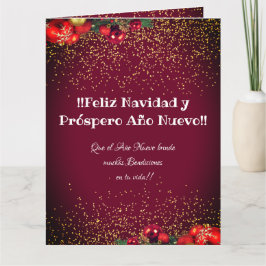 Modern Custom Foto Christmas Feliz Navidad Karte