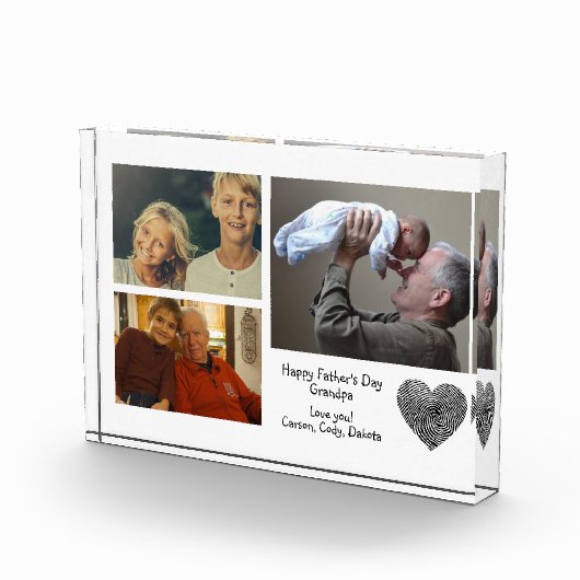 Modern Custom Foto Collage Vathers Day Opa (Rechts)