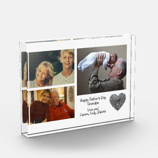 Modern Custom Foto Collage Vathers Day Opa (Links)