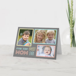 Modern Custom Foto Happy Mother Day Card Karte