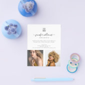 Modern Custom Foto Logo Werbeweiße Flyer (Einzeln)