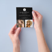 Modern Custom Foto Logo Werbung Black Flyer (Gruppe)