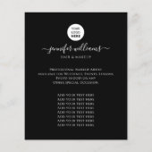 Modern Custom Foto Logo Werbung Black Flyer (Hinten)