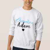 Modern Custom Grandson Name - Einzigartig Personal Sweatshirt (Vorderseite)