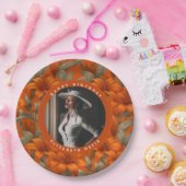 Modern Custom Lilies Themed Birthday Party Pappteller (Party)