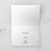 Modern Custom logo Customer Appreciation Simple Dankeskarte (Innenseite)