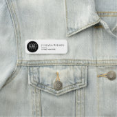 Modern Custom Logo Employee Magnetic Safety Pin  Namensschild (Beispiel)