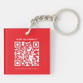 Modern Custom Logo QR Code Business Promotional Schlüsselanhänger (Rückseite)