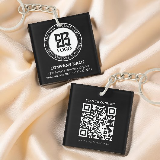 Modern Custom Logo QR Code Business Promotional Schlüsselanhänger