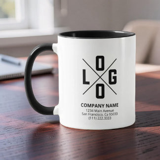 Modern Custom Logo Small Business Promotional Tasse