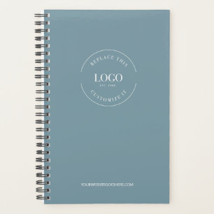 Modern Custom Logo website dusty blue brands Planer