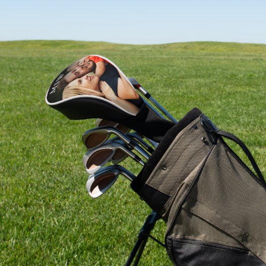Modern Custom Monogram Foto Golf Headcover (In SItu)