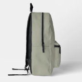 Modern Custom Monogram Initials Name Dusty Sage Bedruckter Rucksack (Links)