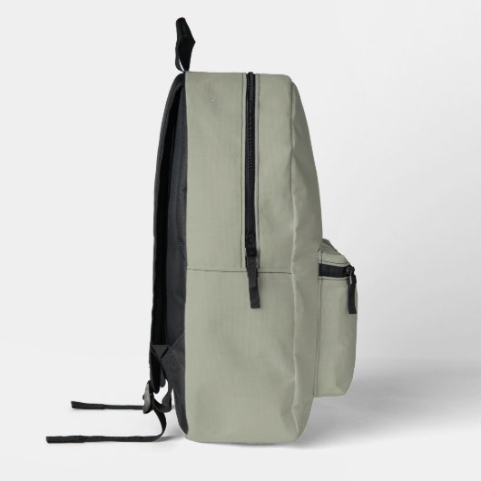 Modern Custom Monogram Initials Name Dusty Sage Bedruckter Rucksack (Links)