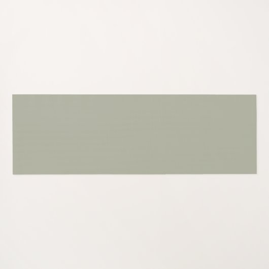 Modern Custom Monogram Initials Name Dusty Sage Yogamatte (Rückseite (Horizontal))