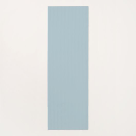Modern Custom Monogram Initials Name Pastel Blue Yogamatte (Rückseite)