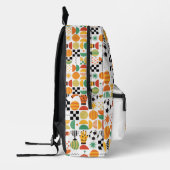 Modern Custom Name Soccer Football Pattern Printed Bedruckter Rucksack (Links)