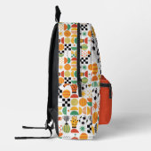 Modern Custom Name Soccer Football Pattern Printed Bedruckter Rucksack (Links)