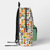 Modern Custom Name Soccer Football Pattern Printed Bedruckter Rucksack (Links)