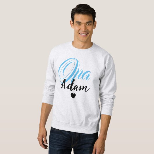 Modern Custom Opa Name - Sondername Personalisiert Sweatshirt (Vorne ganz)