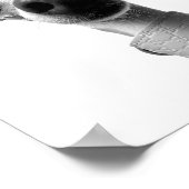 Modern Custom Pet Photo | Meeko Poster (Ecke)