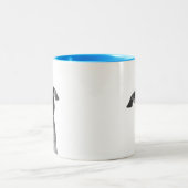 Modern Custom Pet Photo | Meeko Zweifarbige Tasse (Mittel)