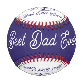 Modern Custom Photo And Text Baseball (Rückseite)