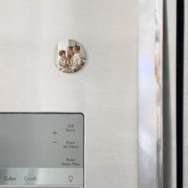 Modern Custom Photo MOM Mothers Day Magnet