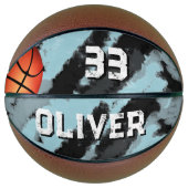 Modern Custom Player Name & Number Keeper Basketball (Vorderseite)