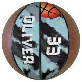 Modern Custom Player Name & Number Keeper Basketball (Vertikal)