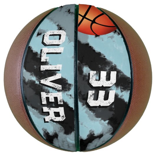 Modern Custom Player Name & Number Keeper Basketball (Vertikal)