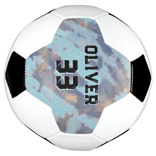 Modern Custom Player Name & Number Keeper Fußball (Gedreht)