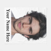 Modern Custom portrait Foto Template Fleecedecke (Vorderseite (Horizontal))