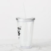 Modern Custom Script 2026 Happy New Year Acryltrinkbecher (Links)