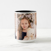 Modern Custom Three Photo Collage Tasse (Zentrum)