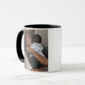 Modern Custom Two Full Photo Tasse (Vorderseite Links)